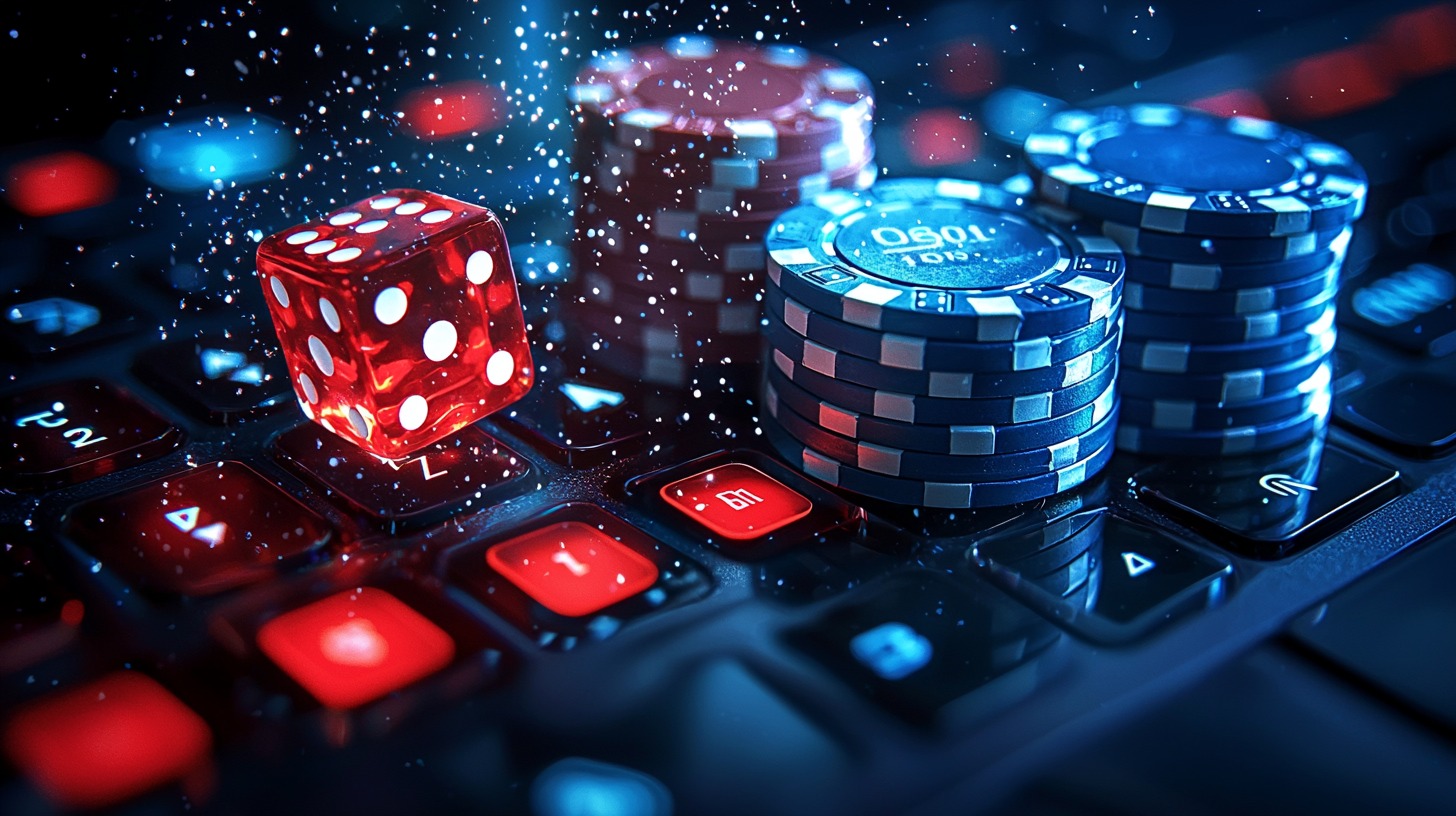 User making a payment in an online casino app